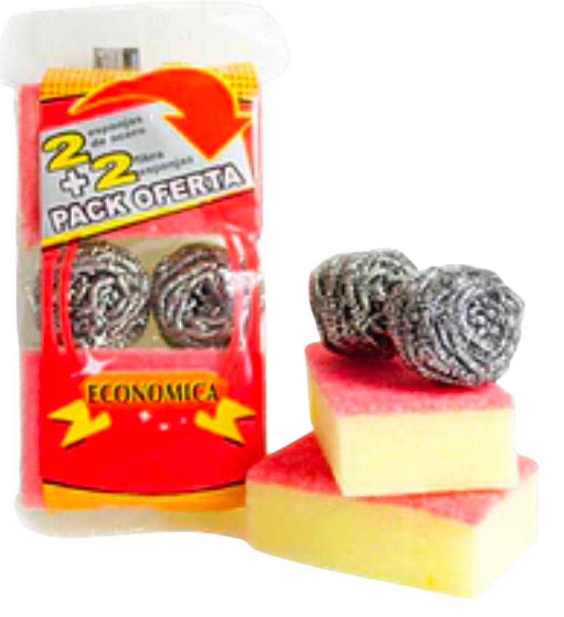 PACK AHORRO 2 ACERO +2 FIBRA ESP ROMYL