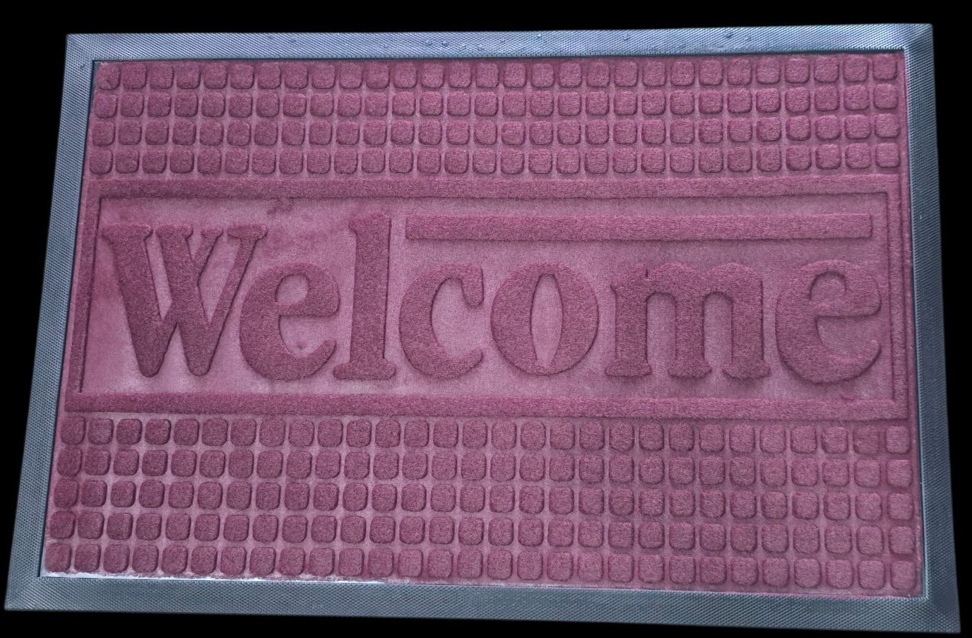 ALFOMBRA FELPUDO 60X40 BORDE DE GOMA RFZ0079